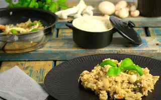 Risotto mit Steinpilzen